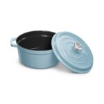 Casseruola in ghisa 3,5 Lt. Celeste Grand Feu - immagine 3